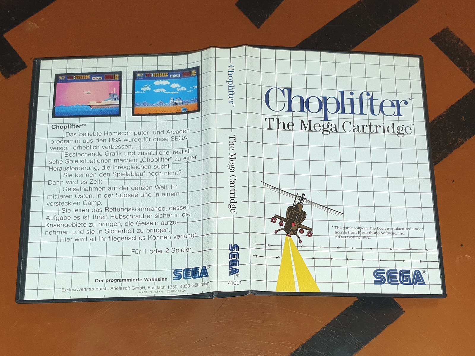 Sega Master System - Choplifter (Sortie GER) - CIB / Jeu MS