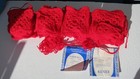 Lot of 46 Granny Square Singles red Colors Crafting; 5 x 5 inchers — photo 2