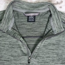 KUHL Boys Alloy M 10/12 1/4 Zip Pullover Longsleeve Green Performance Outdoor