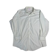 Brooks Brothers Mens 17 1/2-33 Traditional Fit Green Stripe Button Down Shirt