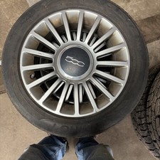 2012–17 Fiat 500 2 dr. 15 by 6 17 spoke wheel( no tire)