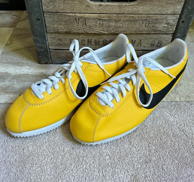 Rare NIKE Men's PROMO SAMPLE Classic Cortez Sneakers - Varsity Maize Yellow - 11