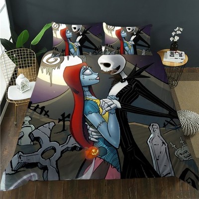 3D Halloween Christmas Scene Quilt Cover Set Bedding Sets Pillowcases