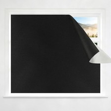 100 Blackout Curtains for Bedroom, No Drill Window Shades, Portable DIY Blac...