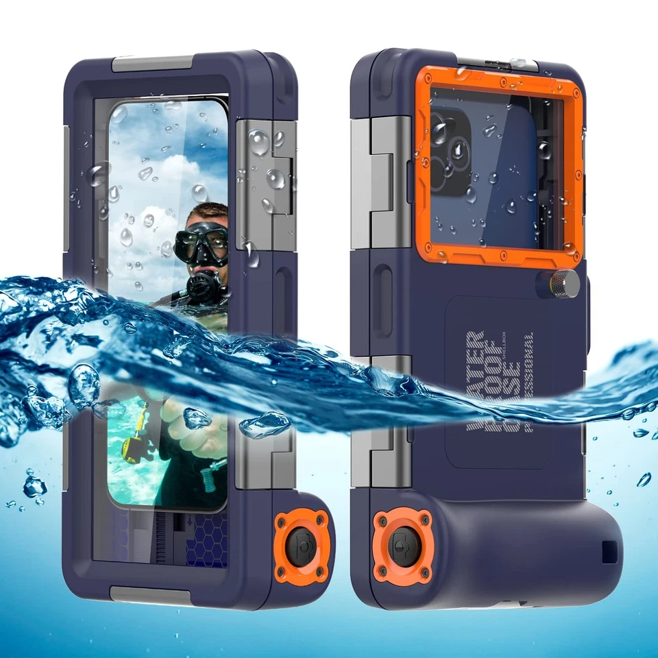 Waterproof Underwater Case For iPhone 16 15 14 13 Pro Samsung S24 S23 Ultra S25 - Image 2 of 2