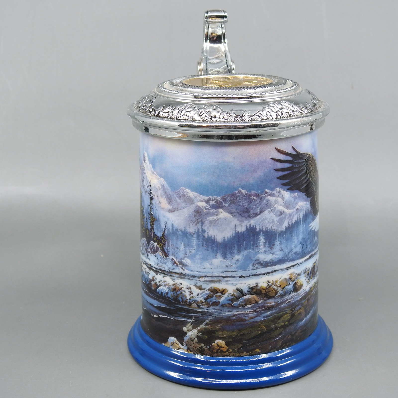 Franklin Mint Guardian of the Arctic Eagle Tankard Stein Ted Blaylock w/ COA Tag