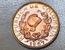 1967 Colombia 1 Centavo