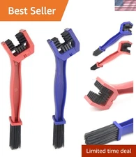 2 PCS Motorcycle Bicycle Bike Chain Cleaning Brush Tool Chain Washer Cleaner ...
