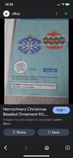 Herrschners Christmas Nordic Sampler Beaded Ornament Kit makes 12 Ornaments