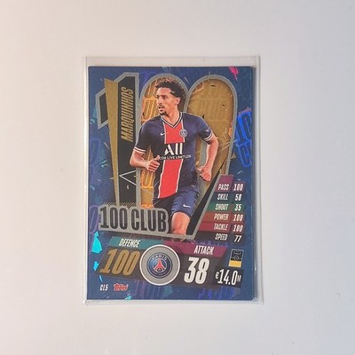 Topps Match Attax Champions League 20/21 2020/2021 Marquinhos 100 Club CL5