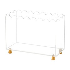 Transparent Storage Solution Curved Design Large Capacity Organiser Box Holder