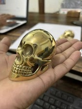 Vantage Brass Skull Head Only Handle for Wooden Walking Stick / Cane