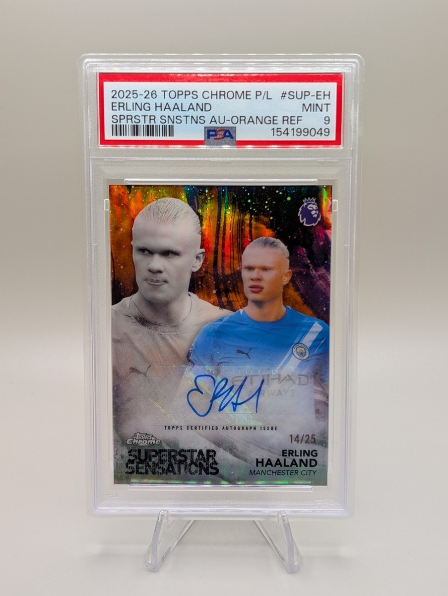 2026 Topps Chrome Superstar Sensations - Erling Haaland Orange