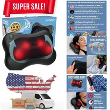 Shiatsu Massager with Heat - Ergonomic Electric Pillow for Full Body Relaxation