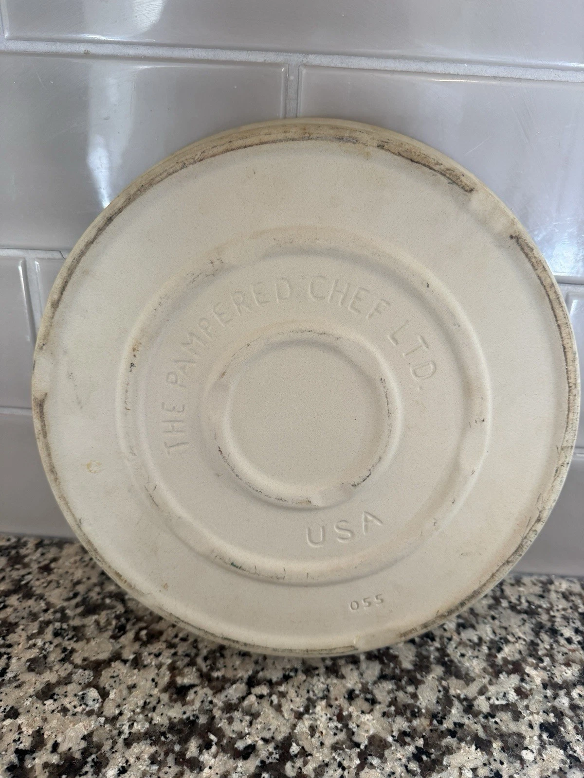 Pampered Chef Family Heritage Stoneware 11” Round Deep Dish Baker