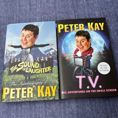 Two Signed Peter Kay Books. T.V & The Sound Of Laughter