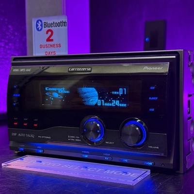 Pioneer Carrozzeria FH-P710MD 2DIN CD MD Car Audio DSP Added Bluetooth In Stock