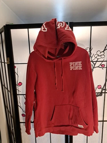 UNDERCOVER Felpa con cappuccio rossa Pink By Victoria's Secret taglia media