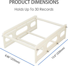 Record Drying Rack ABS Plastic Sawtooth Design Vinyl Record Storage Holder Once