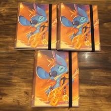 Disney Lorcana TCG Stitch Lorebook Card Portfolio Binder LOT 3