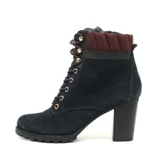 Tommy Hilfiger Damen Isabella Stiefel Marineblau Outdoor Stiefeletten EU 41