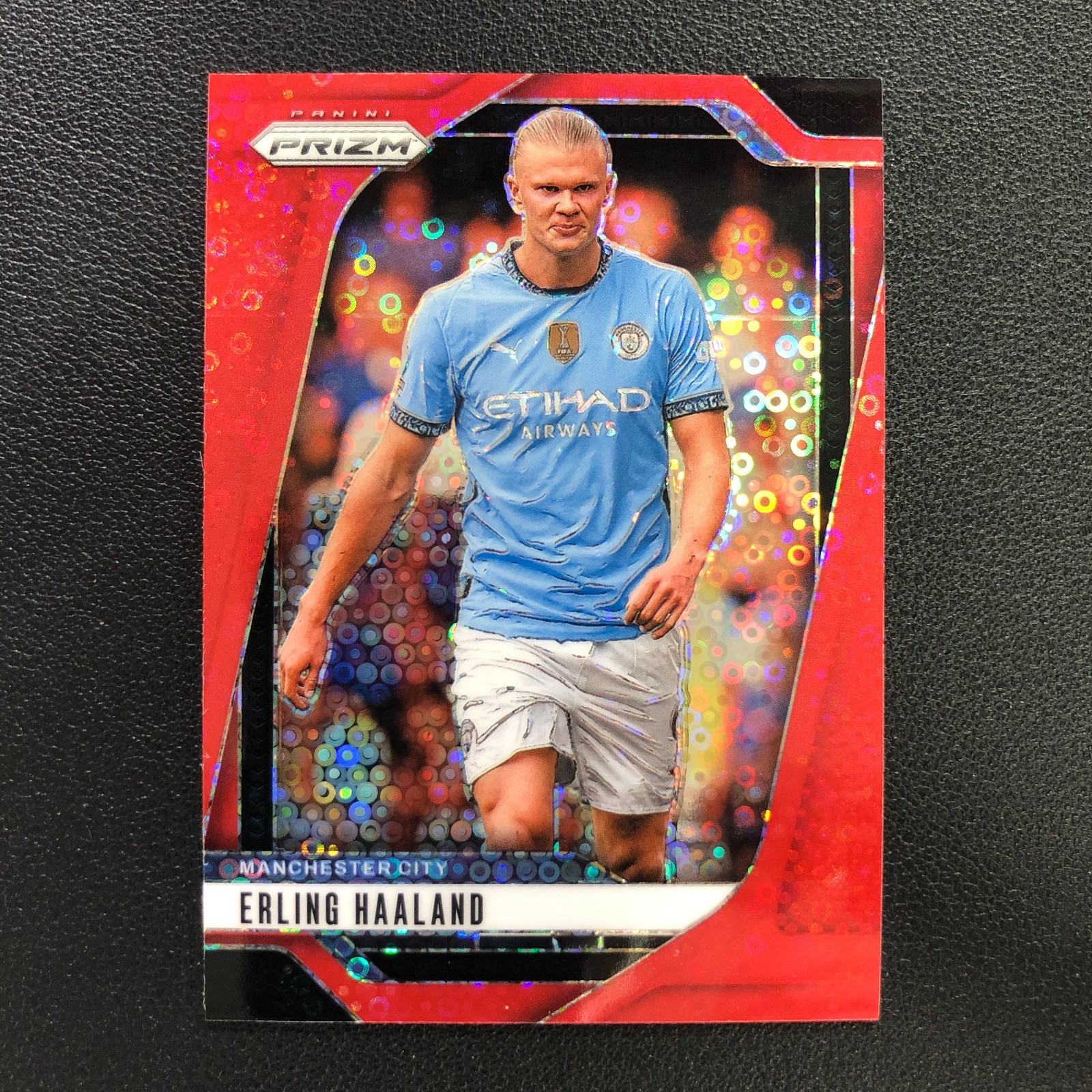 2024-25 Panini Prizm Premier League Erling Haaland Red Breakaway /49 Man City
