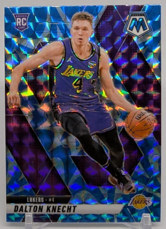 🏀2024-25 Panini Mosaic Dalton Knecht #238 Reactive Blue Mosaic Prizm (RC)🏀