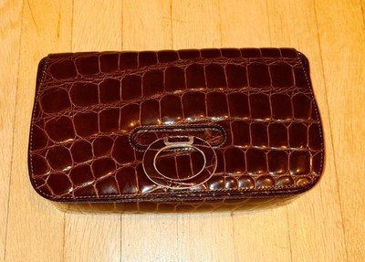 Tosca Blu Collection Brown Leather Handbag, Made in Italy, New
