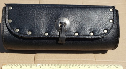All American Rider Motorcycle Bag Black  12” x 5” x 4” USA Made - Afbeelding 1 van 8