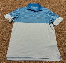 Vineyard Vines Performance Short Sleeve Golf Polo Shirt Blue Mens Small