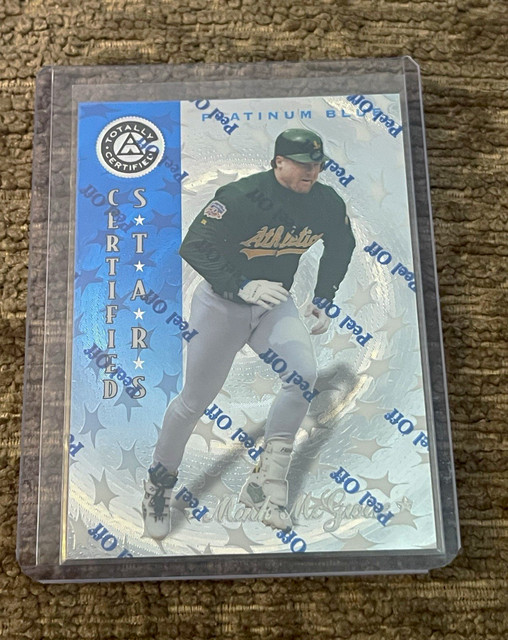 Pinnacle 1997 Totally Certified Mark McGwire A's #139 Platinum Blue /1999