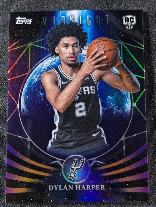 Dylan Harper 2025-26 Topps Midnight Moonfall Dusk RC /75 #MF-22
