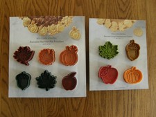 2 Sets,10 Total: Williams Sonoma Fall Pie Pun...