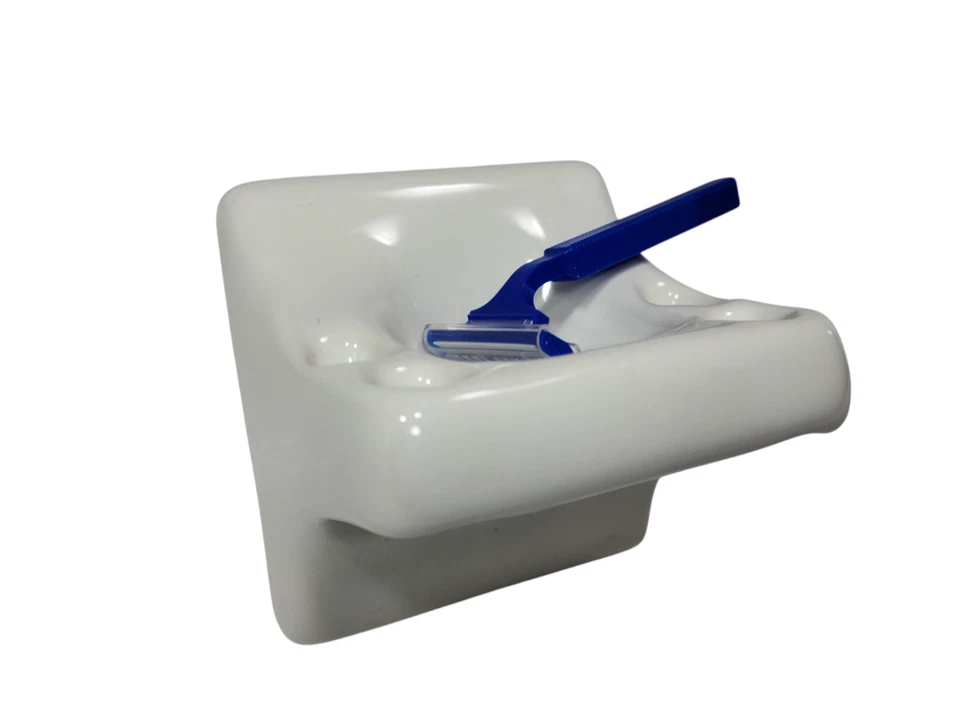 Bandeja de vaso de cerámica blanca brillante vintage Arctic 0190 Foto 2 de 4