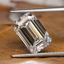 Natural D Color 2 Ct Lab Grown CVD Diamond Emerald Cut VVS1 Clarity Certified