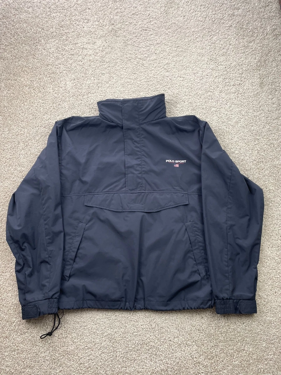 Polo Sport Blue Windbreaker Coats, Jackets & Vests for Men for