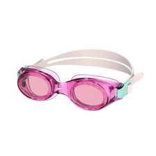 Speedo Adult Boomerang Swim Goggles Anti Fog Ages 14 Pink with Turquoise Strap