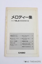 Casio VL-5 Manual Music Notation Japanese VINTAGE SYNTH DEALER