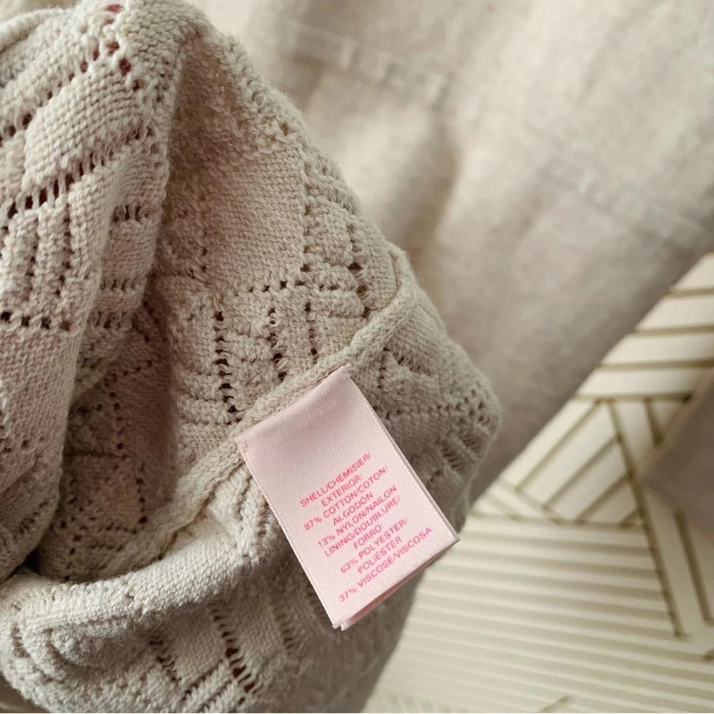 UNDERCOVER Abito maglione Victoria's Secret misto cotone panna aderente e svasato maglia a pois