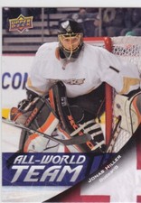 11/12 UD...JONAS HILLER...ALL WORLD TEAM....CARD # AW 15...DUCKS
