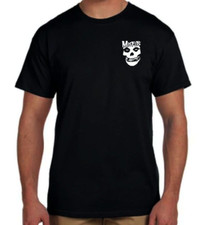 Misfits American Rock Band Men's Double Design Black T-Shirts Multiple Designs 