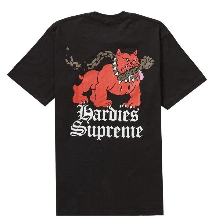 Tee shirt pour chien Supreme x Hardies neuf avec étiquette   Noir   XXL