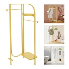 Clothes Display Stand Gold Clothes Display Rack Freestanding Garment Rack USA