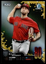 2019 Bowman Scouts' Top 100 GOLD /50 Alex Scherff Boston Red Sox #BTP-80