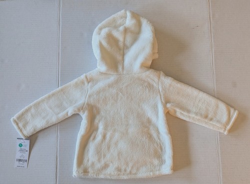 NWT 2 Pc's Size: 12 Months Carter's Ivory Fleece Hooded Top & Floral Leggings - Picture 4 of 14