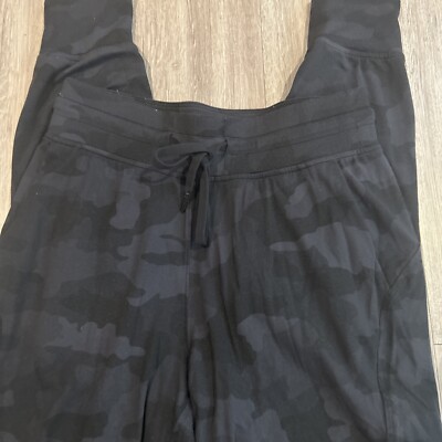 Lululemon Women's Leggings Full Length Draw String Athletic Active Black  Size