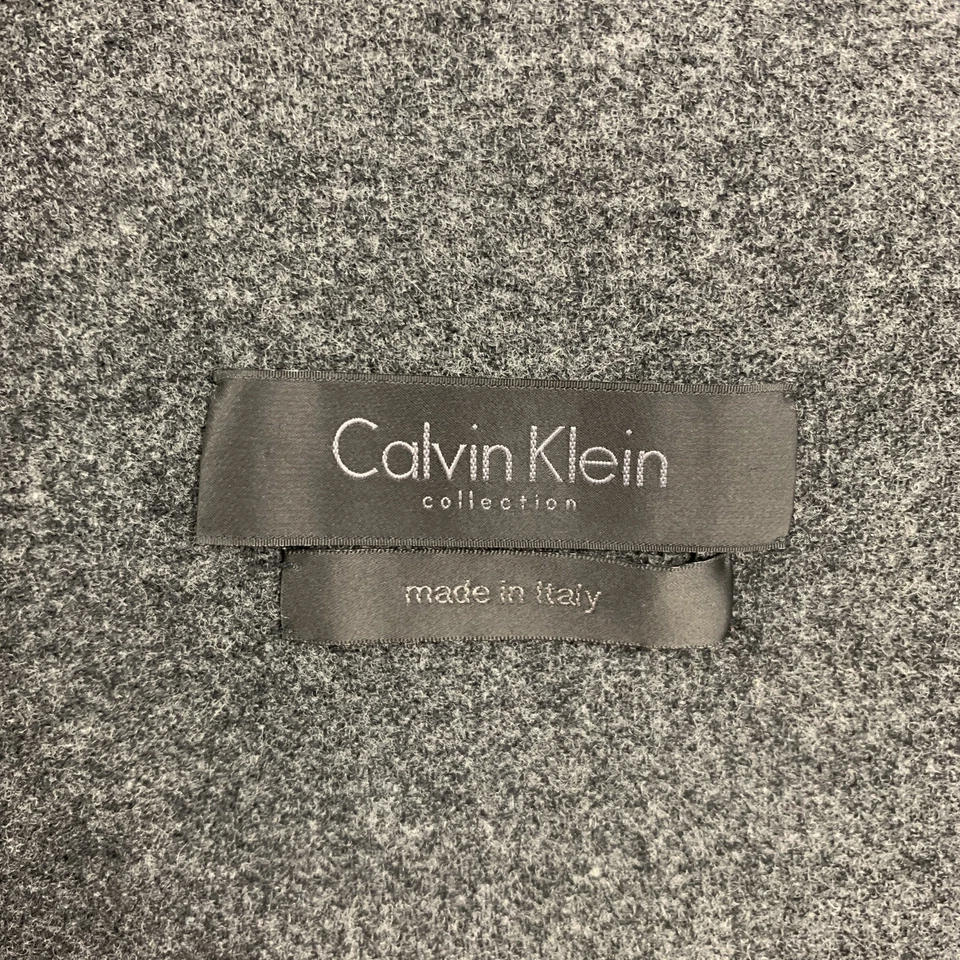 Abrigo Deportivo CALVIN KLEIN COLLECTION Talla 42 Gris Carbón Lana Muesca Solapa Foto 4 de 4
