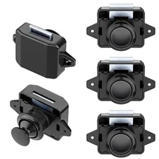 5 Pack Push Button Latch Cabinet Door Catch Keyless Cupboard Locks for RV Mot...