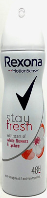 REXONA STAY FRESH DEODORANT ANTI-PERSPIRANT SPRAY WOMEN 48H 5.0 Oz / 150 ml NEW!