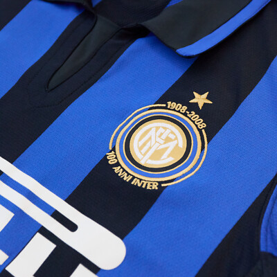 Inter Milan 100 Anni 1908-2008 Centenary Home Shirt Men Size